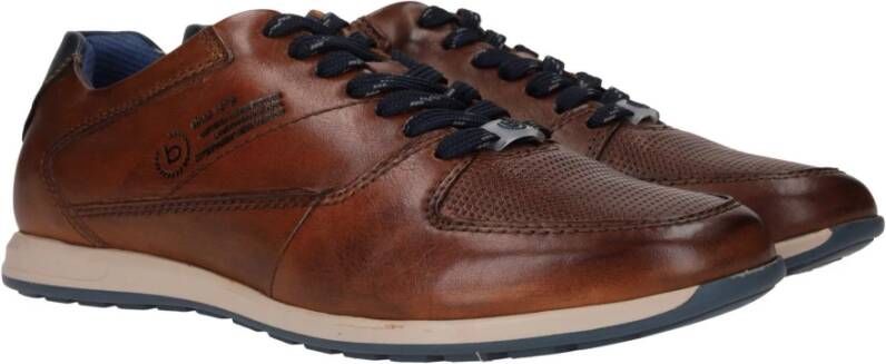 Bugatti Casual Leren Sneakers Brown Heren