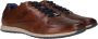 Bugatti Casual leren sneakers met versterkte hiel Brown Heren - Thumbnail 12