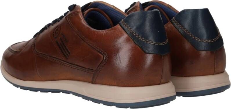 Bugatti Casual Leren Sneakers Brown Heren