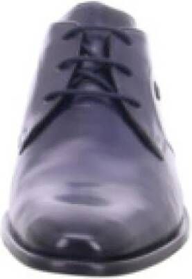 Bugatti Donkerblauwe Heren Leren Veterschoenen