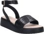 Bugatti Platte sandalen Zwart Dames - Thumbnail 4