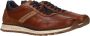 Bugatti leren heren sneakers bruin cognac Uitneembare zool - Thumbnail 10