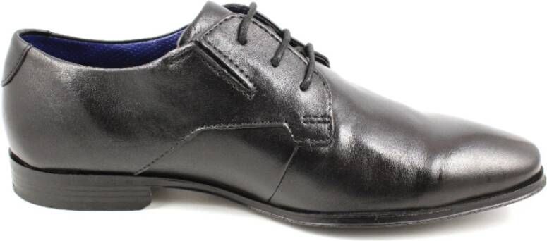Bugatti Zwarte Veterschoenen