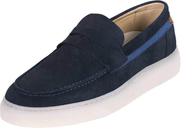 Bullboxer Cristian Loafer Stijlvol en Comfortabel Blue Heren