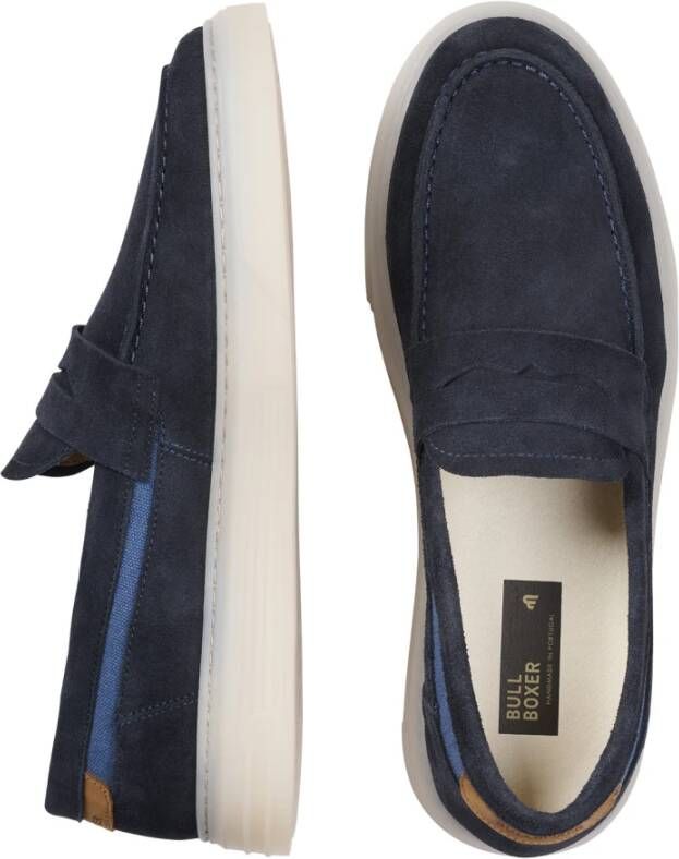 Bullboxer Cristian Loafer Stijlvol en Comfortabel Blue Heren