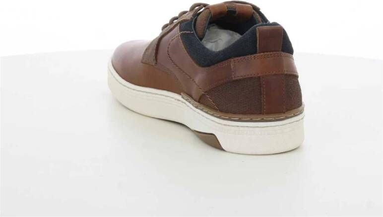 Bullboxer Heren Cognac Lage Cup Schoenen