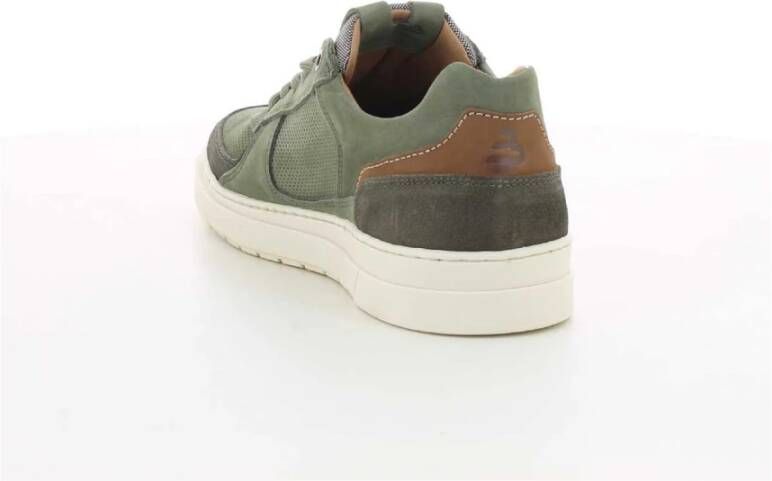 Bullboxer Heren Khaki Lage Cup Sneakers