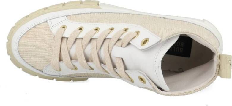 Bullboxer Sneakers 803500e6tbwhit Wit Beige Wit Dames