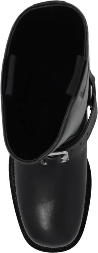 Burberry Saddle motorlaarzen Zwart Dames