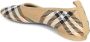 Burberry Geruite Gebreide Baby Ballerina's Schoenen Beige Dames - Thumbnail 11