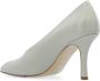 Burberry Ronde neus Stiletto hak Leren dÃ©colletÃ© White Dames - Thumbnail 6