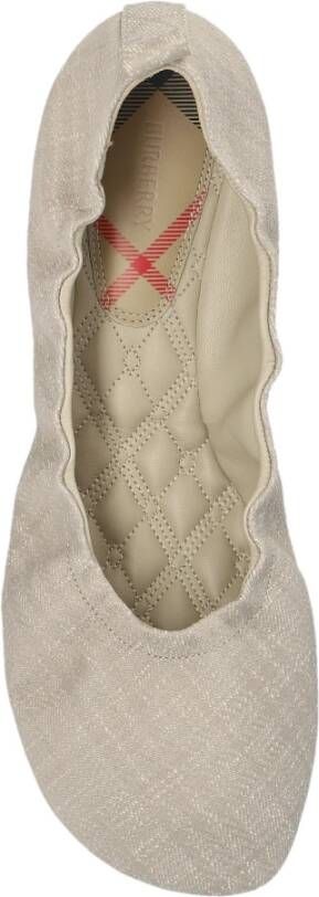 Burberry Ballerina's met een ronde neus