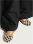 Burberry Geruite Gebreide Baby Ballerina's Schoenen Beige Dames - Thumbnail 4