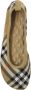 Burberry Geruite Gebreide Baby Ballerina's Schoenen Beige Dames - Thumbnail 8