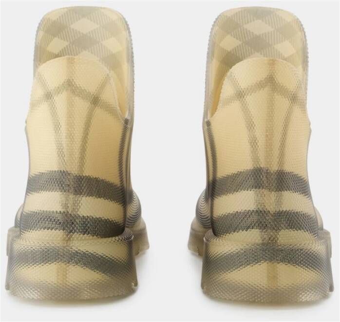 Burberry Beige Lage Enkellaarzen Synthetisch Beige Dames