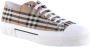 Burberry Beige Sneakers van Biologisch Katoen met Vintage Check Motief Beige Heren - Thumbnail 11