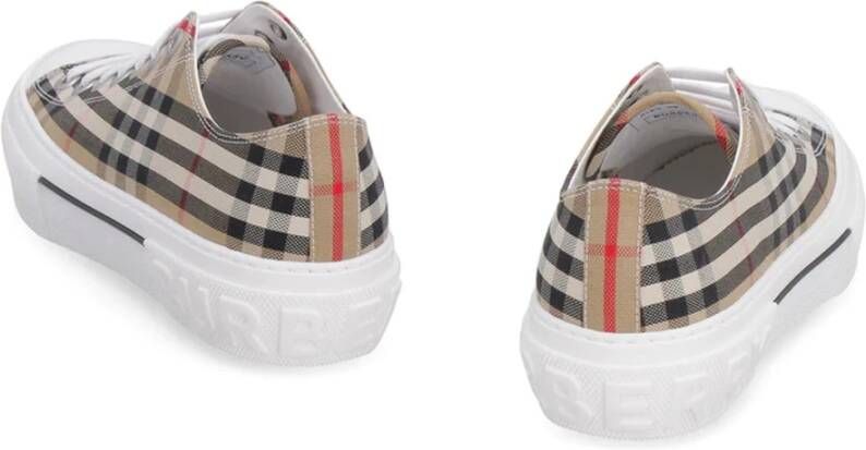 Burberry Beige Low Top Sneakers Multicolor Heren