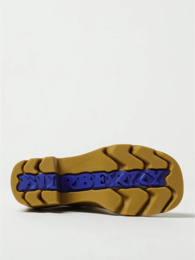 Burberry Beige Rubber Enkellaarzen
