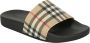 Burberry Tijdloze Check Slides voor modebewuste vrouwen Beige Dames - Thumbnail 15
