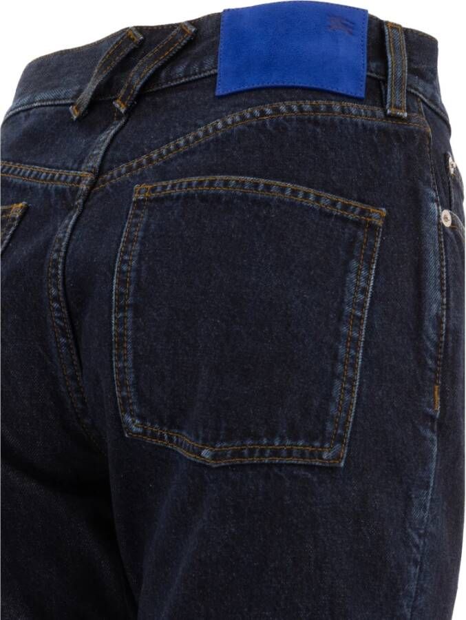 Burberry Blauwe Bootcut High-Rise Denim Jeans
