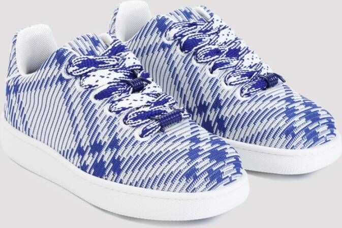 Burberry Blauwe Mesh Sneakers Ss24 Blue Heren