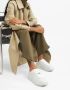 Burberry Witte Leren Sneakers Ronde Neus Vetersluiting White Dames - Thumbnail 28