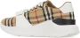 Burberry Sneakers met Vintage Check-patroon en klittenbandsluiting Beige Dames - Thumbnail 4