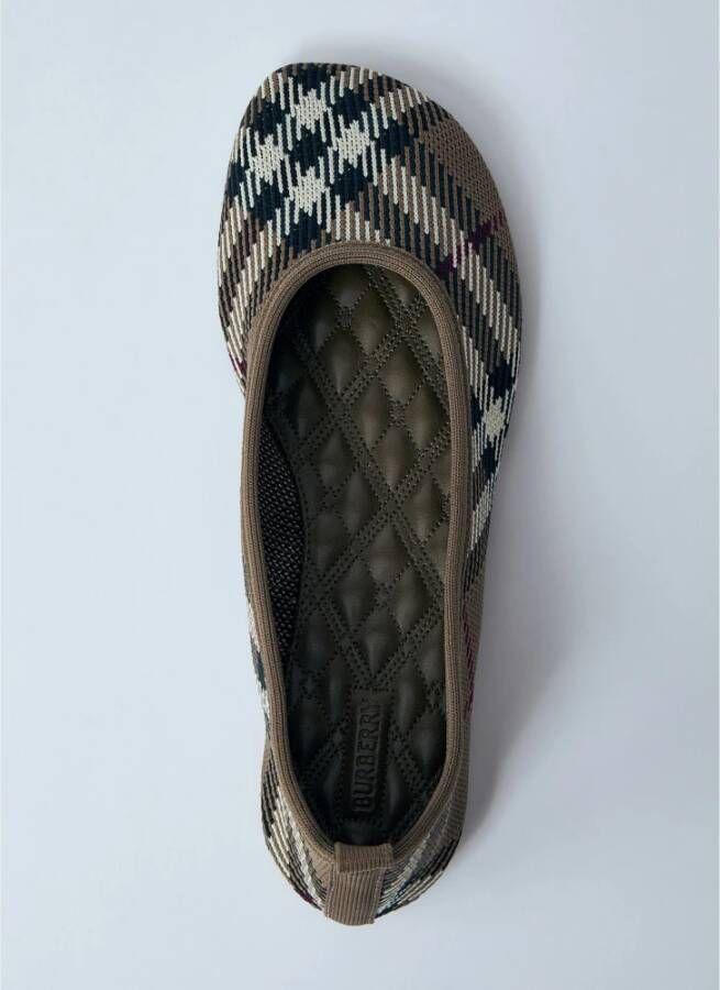 Burberry Check Gebreide Baby Ballerina Flats