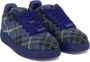 Burberry Check Knit Box Sneakers Multicolor Heren - Thumbnail 2