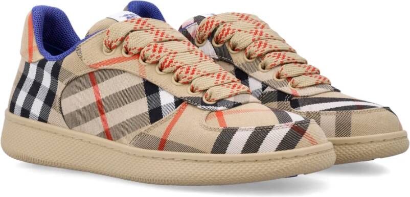Burberry Check Terrace Sneakers Beige Dames