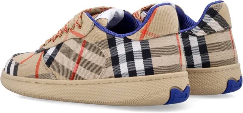 Burberry Check Terrace Sneakers Beige Dames
