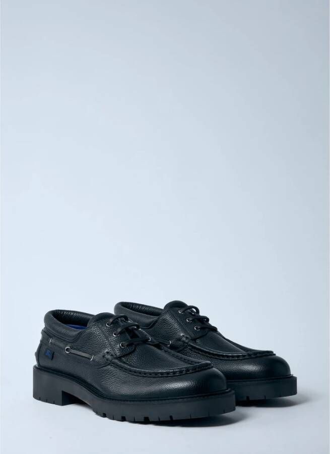 Burberry Equestrian Knight Leren Bootschoenen Black Heren