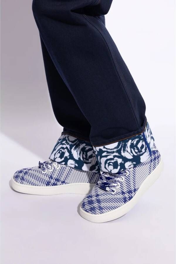 Burberry Gebreide Box sneakers Blue Heren