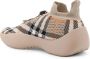 Burberry Gebreide sneakers met ruitmotief en trekkoord Beige - Thumbnail 9