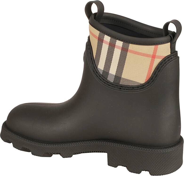 Burberry Geëtste Knight Stamp Enkellaarzen