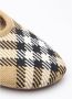 Burberry Geruite Gebreide Baby Ballerina's Schoenen Beige Dames - Thumbnail 14
