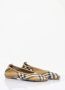 Burberry Geruite Gebreide Baby Ballerina's Schoenen Beige Dames - Thumbnail 15
