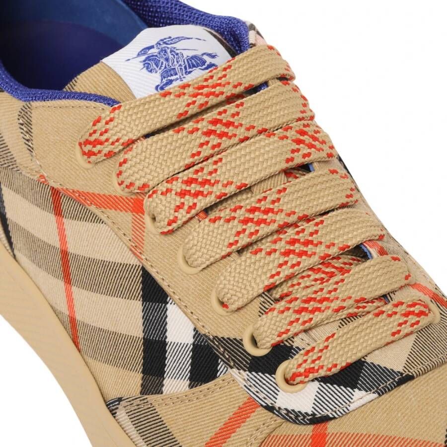Burberry Geruite Gebreide Sneakers