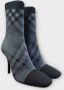 Burberry Geruite Hakken in Multicolor Grijs Multicolor Dames - Thumbnail 8