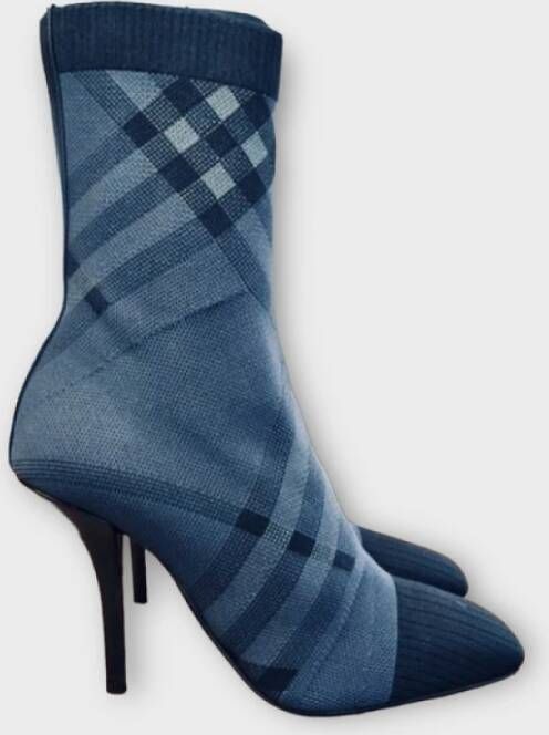 Burberry Geruite Hakken in Multicolor Grijs Multicolor Dames