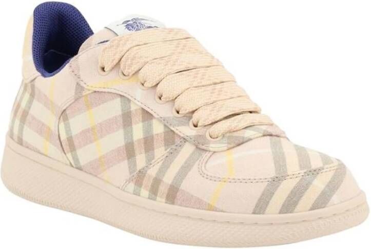 Burberry Geruite Patroon Veterschoenen voor Vrouwen Multicolor Dames