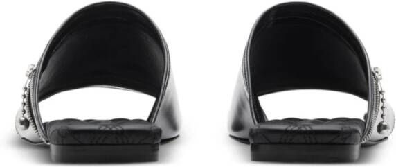 Burberry Gewatteerde Leren Sandalen Black Dames