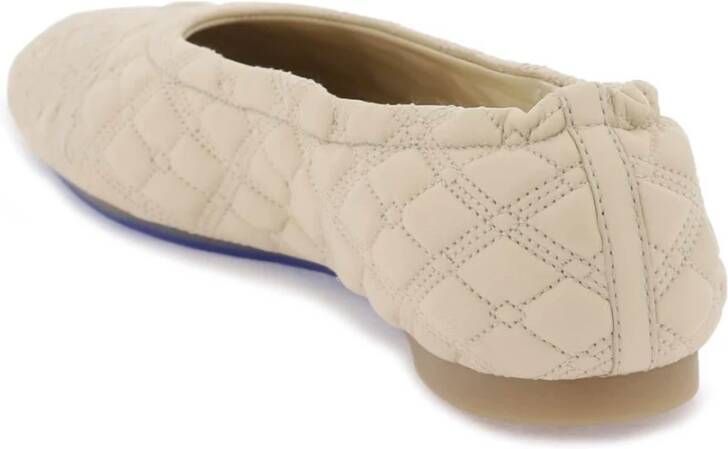 Burberry Gewatteerde Sadler Ballet Flats Beige Dames