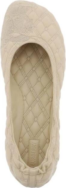 Burberry Gewatteerde Sadler Ballet Flats Beige Dames