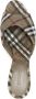 Burberry Sandalen Open-Toe Plaid Sandals With Cross-Over Straps in beige - Thumbnail 9