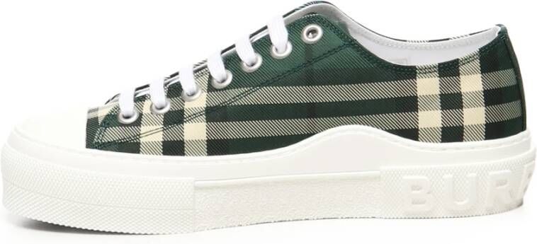 Burberry Groene Sneakers met Logo Print