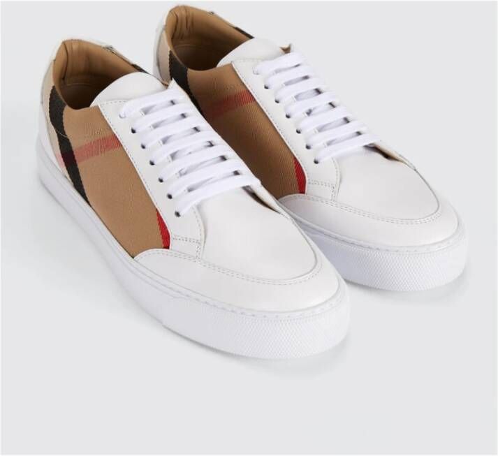 Burberry Huis Check Sneakers White Dames