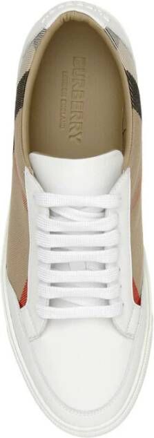 Burberry Huis Check Sneakers White Dames