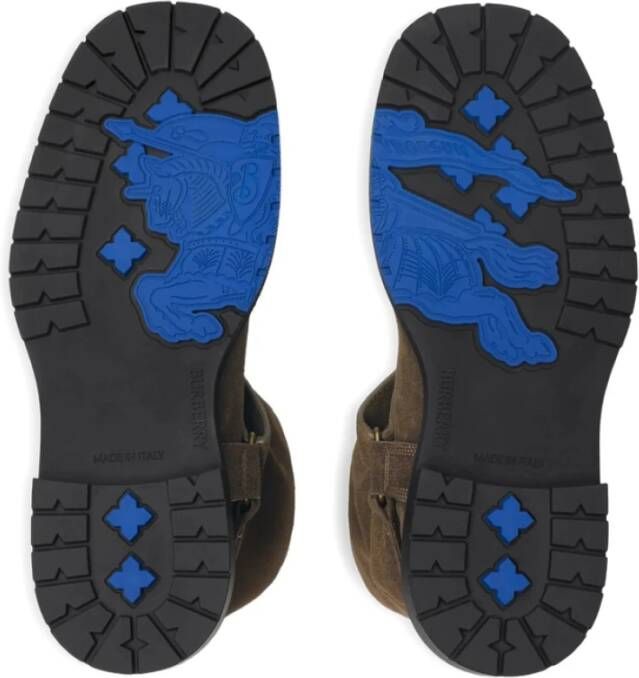 Burberry Koffiebruine Schoenen Dubbele Treklip