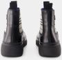 Burberry Boots Creeper Chelsea Low Ankle Boots Leather Black in grijs - Thumbnail 4